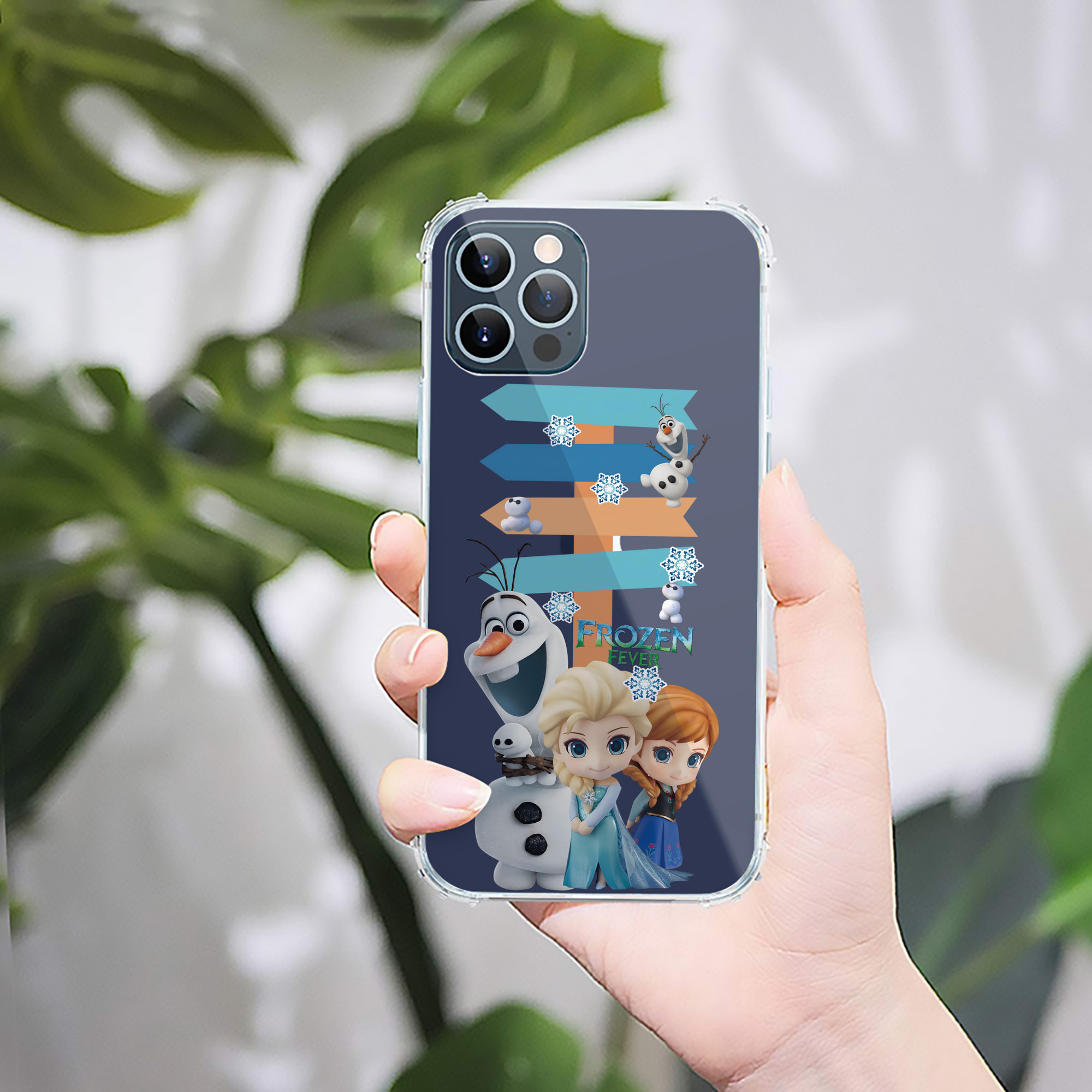 （画像用） アナと雪の女王 アンナ エルサ Frozen Anna Elsa 【iPhone 12シリーズ対応】透明スマホケース（クリアソフトケース）
